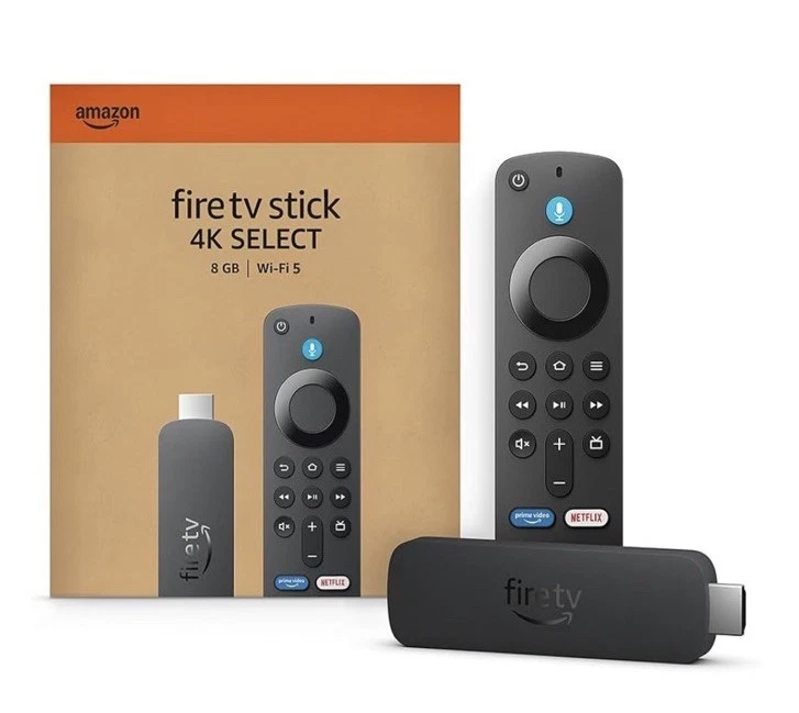 Amazon Fire TV Stick 4K 8GB Select (Neueste Generation) Kostenlosem Live-TV NEU - Bild 1 von 1