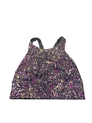 Lululemon Wunder Train Long Line Bra Medium Support C/D Racerback Topography 8 - Image 1 of 4