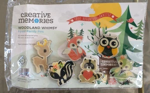 NEU im Paket Creative Memories 6er Set Emaille Anstecknadeln "Woodland Whimsy" - Bild 1 von 5
