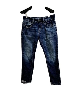 Buffalo Neu ohne Etikett David Bitton 1972 ASH-X schmale Stretchjeans für Herren 30 x 30 Vintage blau - Bild 1 von 11