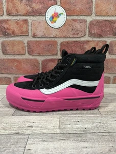 Vans Botas de Senderismo Zapatos Sk8-Hi Dip MTE-2 Negro Rosa Gamuza Trail Skate M 5.5 W 7 - Imagen 1 de 9