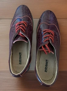 Dadawen Pflaume Plateau Oxford Damen Gr. 41 Rot Schnürsenkel - Bild 1 von 10