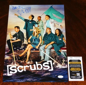 ZACH BRAFF & CREATOR BILL LAWRENCE SIGNED 12X18 SCRUBS TV SHOW POSTER JSA COA!! - Picture 1 of 1