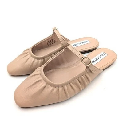 Mulas Mary Jane Steve Madden para mujer Gisele cuero beige desnudo talla EE. UU. 8,5 Foto 1 de 4