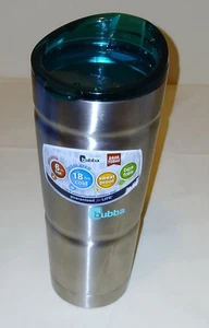 Vaso de acero inoxidable plateado aislado Bubba Envy S 32 oz tapa azul - Imagen 1 de 5