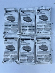 6 Packungen 3M 6001 Ersatz-Atemschutzpatronenfilter für organische Dampf - gerissen - Bild 1 von 4