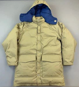 Vintage Woolrich Parka Jacke Herren Medium Beige Abnehmbare Kapuze Daunen Puffer Mantel - Bild 1 von 13