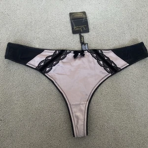 Ultimo Women’s Black and Mink Embrace Thong Size 14 NWT. - Picture 1 of 8