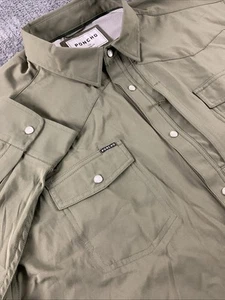 Poncho Camicia Uomo XXL The Brazo Perla Snap Poliestere Spandex Western Ventilato - Foto 1 di 14