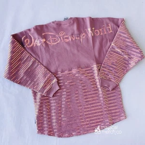 2021 Walt Disney World 50th Iridescent Pink Sequin Spirit Jersey Adult XL - Picture 1 of 2