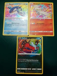 Shining Fates Complete Amazing Rare Pokemon Lot, Reshiram, Kyogre, Yveltal, Mint - Picture 1 of 7