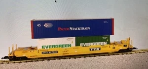 USA TRAINS INTERMODAL FLAT CAR with CONTAINERS CHOOSE 1 OF 27 ROADS & SHIPS FREE - Picture 1 of 1