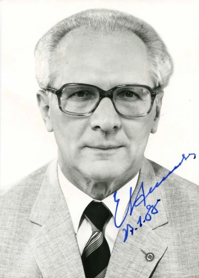 Erich Honecker Autogramm Autograph Generalsekretär SED Politiker DDR