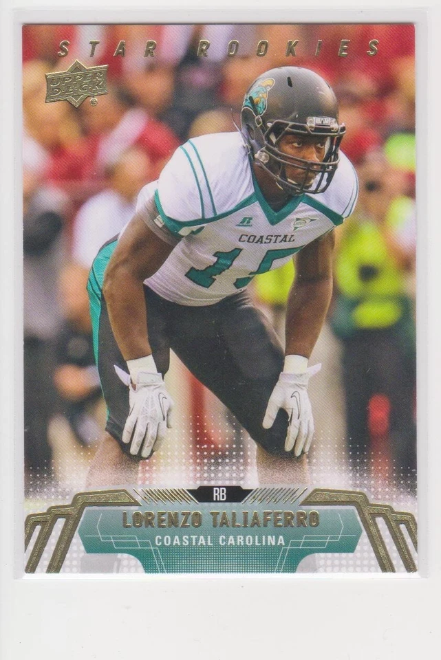 LORENZO TALIAFERRO 2014 UPPER DECK STAR ROOKIE CARD #71 COASTAL CAROLINA - Image 1 of 1