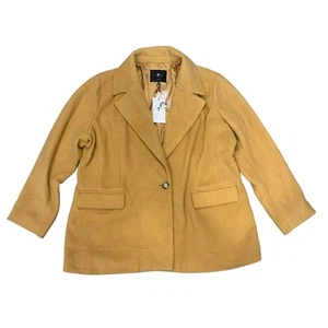 7 For All Mankind Blazer Coat Jacket Camel Size 2X NEW WITH TAGS - Picture 1 of 8