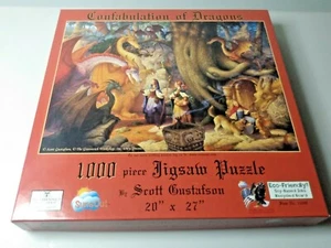 Suns Out Confabulation of Dragons Puzzle 1000 Pieces Scott Gustafson Complete - Picture 1 of 5