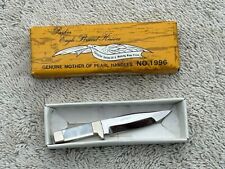 Parker Eagle Brand Knife Fixed Blade Mother Of Pearl 2.5” Miniature No. 1996 Box