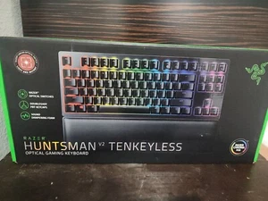 Razer Huntsman V2 Tenkeyless Optical Gaming Keyboard Linear Red Switch US Layout - Picture 1 of 4