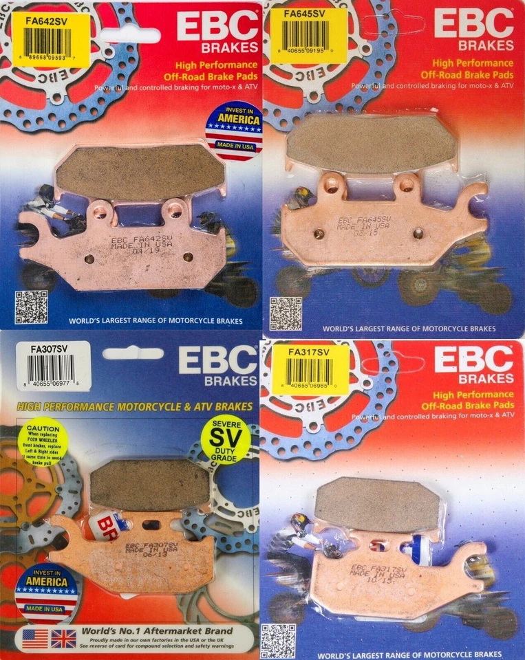 Conjunto de pastilhas de freio EBC Severe Duty para vários 14-17 Can-Am Maverick / Mav Max 1000 - Imagem 1 de 1