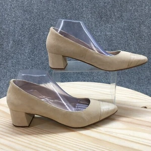 Cole Haan Heels Womens 10.5 B Dress Slip On Cap Toe Pumps W25193 Brown Suede - Picture 1 of 18