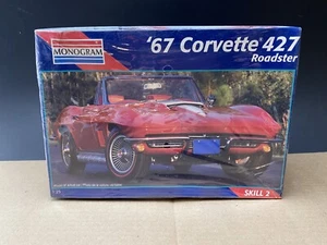 Monogram ‘67 Corvette 427 Roadster Model 1/25 Imperfect Box, COMB SHIP $1.99 - Picture 1 of 8