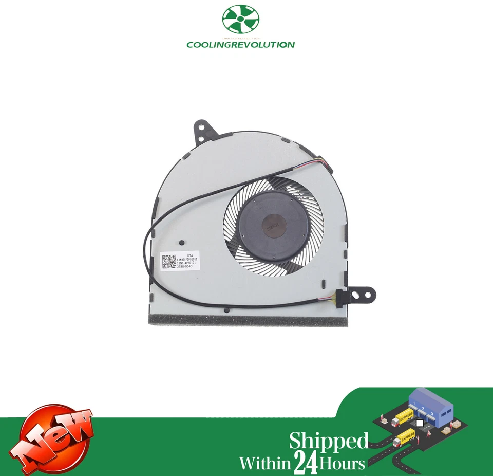 Laptop CPU Cooling Fan for ASUS A705 X705U X705M F705N 13NB01F0P01011 NS85B18 - Image 1 of 2