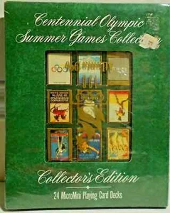 Centennial Olympic Summer Games Atlanta 1996 24 MicroMini Playing Card Decks New - Picture 1 of 2