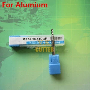 1x cortador de carburo de tungsteno especial para molino final de aluminio 3 flauta diamante 2,5 mm * 4 mm SHK - Imagen 1 de 3