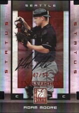 2008 Donruss Elite Extra Edition Signature Status #5 Adam Moore Auto /50