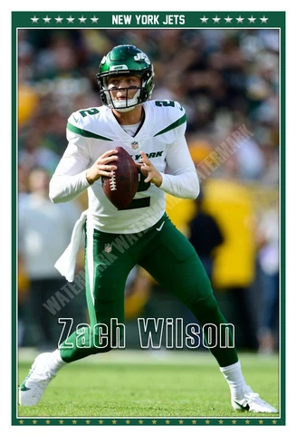 JETS QUARTERBACK ZACH WILSON 13”x19” COMMEMORATIVE POSTER Cover