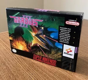 Gradius III 3 (SNES, 1991) Super Nintendo w/ Box and Manual - Picture 1 of 12