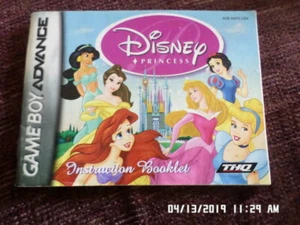 Disney Princess (Gameboy Advance GBA) Manual de instrucciones solamente... SIN JUEGO - Imagen 1 de 2