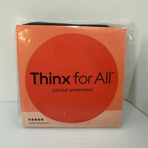 Thinx For All Sz XS Black Super Absorbency Period Protection Panties Underwear - Picture 1 of 4