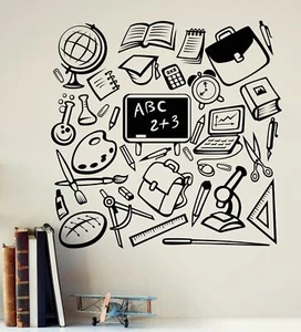 Vinyl Wall Decal School Office Education Science Student Stickers (4379ig) - Picture 1 of 3