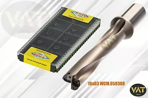 10x WCMX030208-SF ER600 + D=16xD3 Vollbohrer/Wendeplattenbohrer NEU - Bild 1 von 1