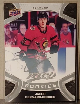 Jacob Bernard-Docker 2021-22 UD MVP Hockey Rookie Silver Script SP #232 Ottawa - Image 1 of 2