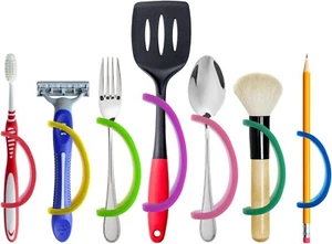 Linelax Silicona Adaptable Ayuda a la Movilidad de Manos para Niños y Ancianos 7 piezas, Multicolor - Imagen 1 de 7