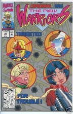 New Warriors 1990 series # 35 near mint comic book