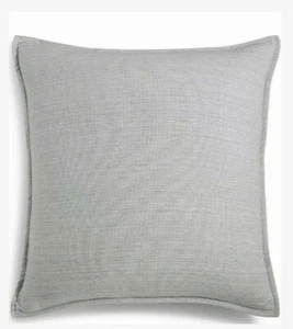 Hotel Collection Yarn Dyed Chunky ~ EURO ~ Pillow Sham Ash Grey - Picture 1 of 3