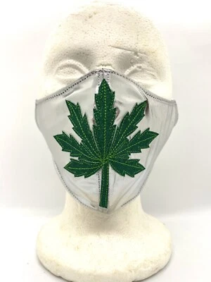 贴合手工制作大麻叶面膜大麻杂草联合银色  — 第 1/4 张图片