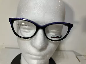 Kirkland Signature Eyeglass Frames KS Mary Black Purple 53-17-140 - Picture 1 of 6
