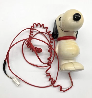 Determined Productions Peanuts Snoopy Landline Telephone Handset Only Untested - Image 1 of 4