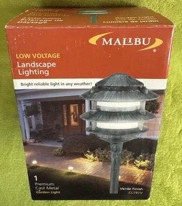 Malibu Outdoor Tier Light Metal CL191V 11 Watt Verde Green Landscape Path NEW - Picture 1 of 4