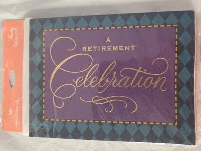 NOS Hallmark 8 Invitations- A Retirement Celebration- In Honor Of - Image 1 of 4
