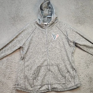 Houston Texans Jacket Womens 2XL NFL Football GIII Apparel Thumb Holes Hoodie - Picture 1 of 12