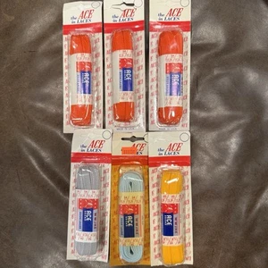 Vintage  Lot ACE BRAND Shoelaces Laces 54” and 45” NOS New - Imagen 1 de 4