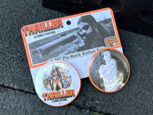 Thriller: A Cruel Picture - Set of (2) 2.25" Buttons | ☙Burial🪦Badges❧  - Picture 1 of 5