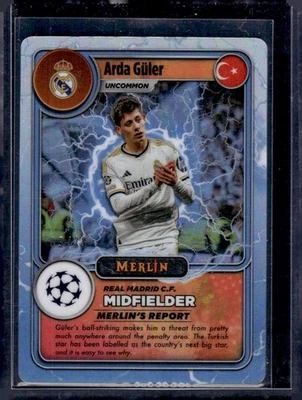 2023-24 Topps Chrome Merlin UEFA #MG-15 Arda Guler Merlin's Gamers Uncommon /75 - Image 1 of 2