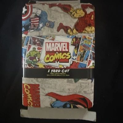 Tela Marvel Comics corte 1 yarda 100 % algodón 36 pulgadas x 44 pulgadas Foto 1 de 2