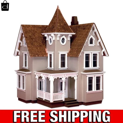 Fairfield викторианский кукольный домик набор - масштаб 1/24, 3-этажный настраиваемый реликвия - Изображение 1 из 4